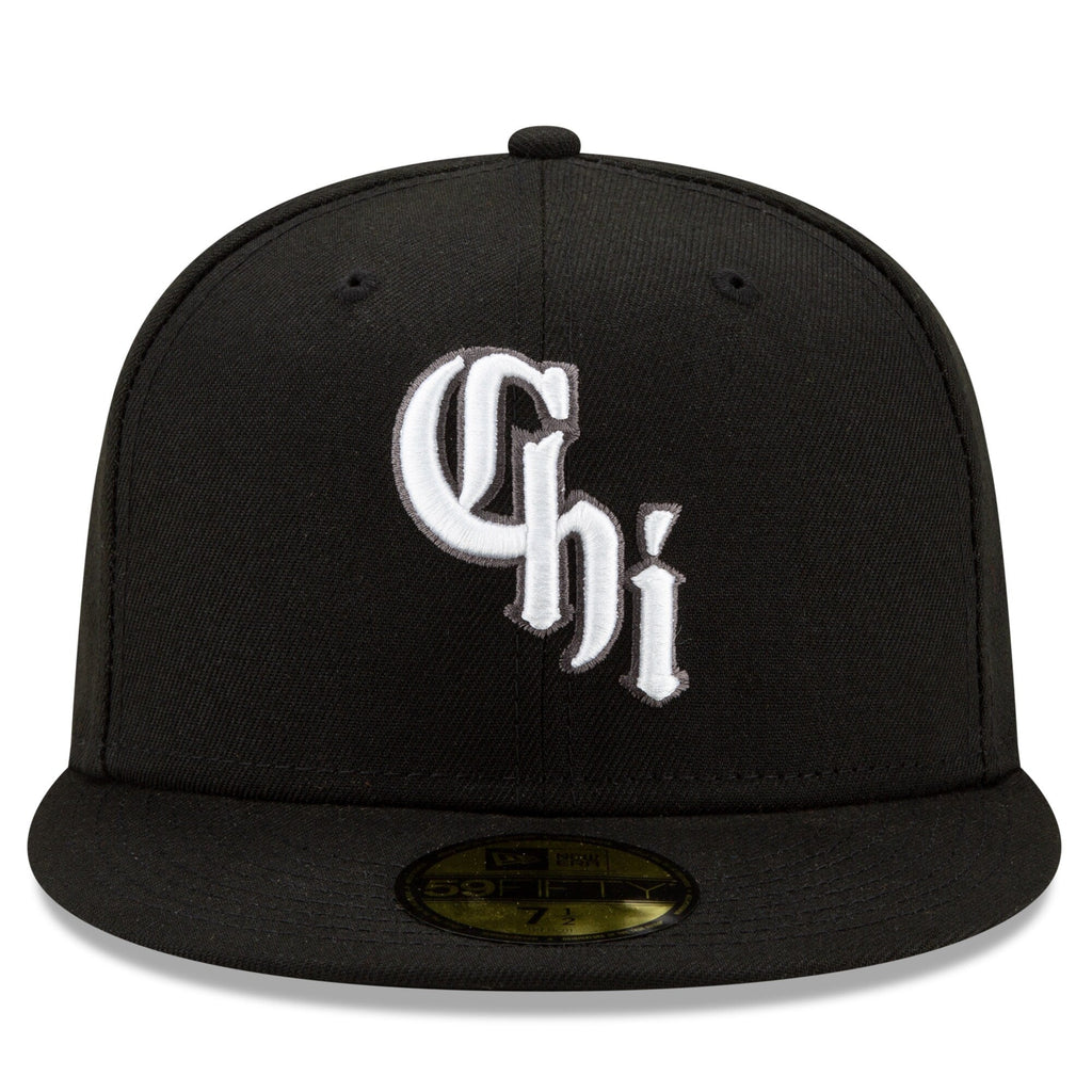 Chicago White Sox New Era Black City Connect On Field 59FIFTY Fitted Hat Official Team Hat Sports Fan Cap Official NFL Team Hat Football Fan Cap