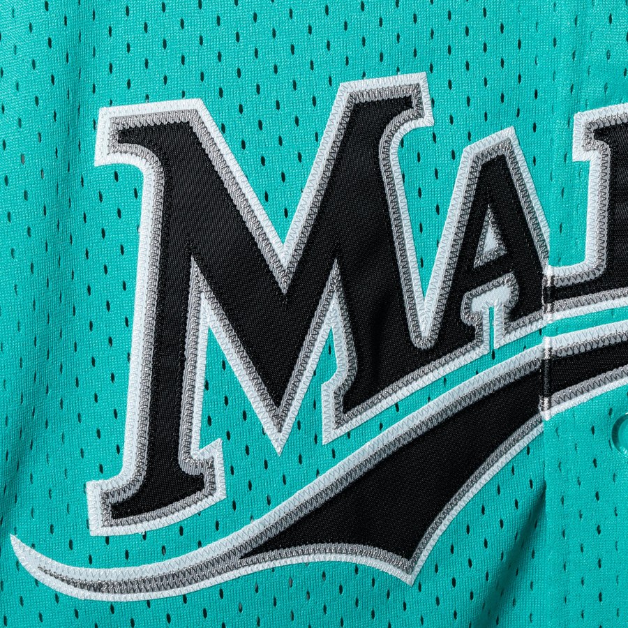 Men s Florida Marlins Andre Dawson 1995 Mitchell And Ness Teal Fashion Cooperstown Collection Mesh Batting Practice Jersey Official Team Jersey