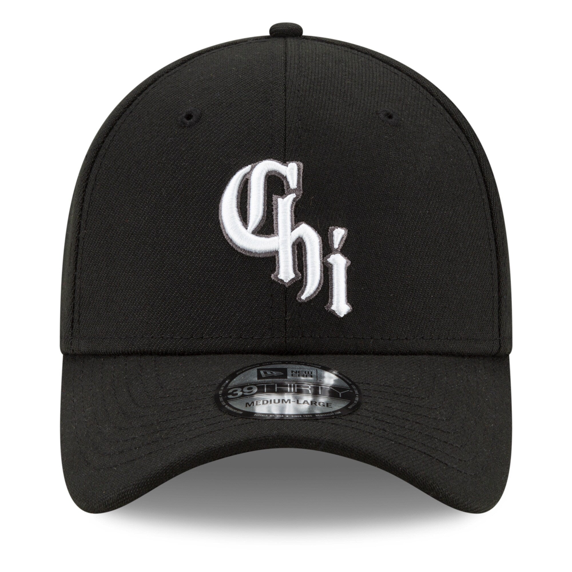 Men s Chicago White Sox New Era Black City Connect 39THIRTY Flex Hat Official Team Hat Sports Fan Cap Official NFL Team Hat Football Fan Cap
