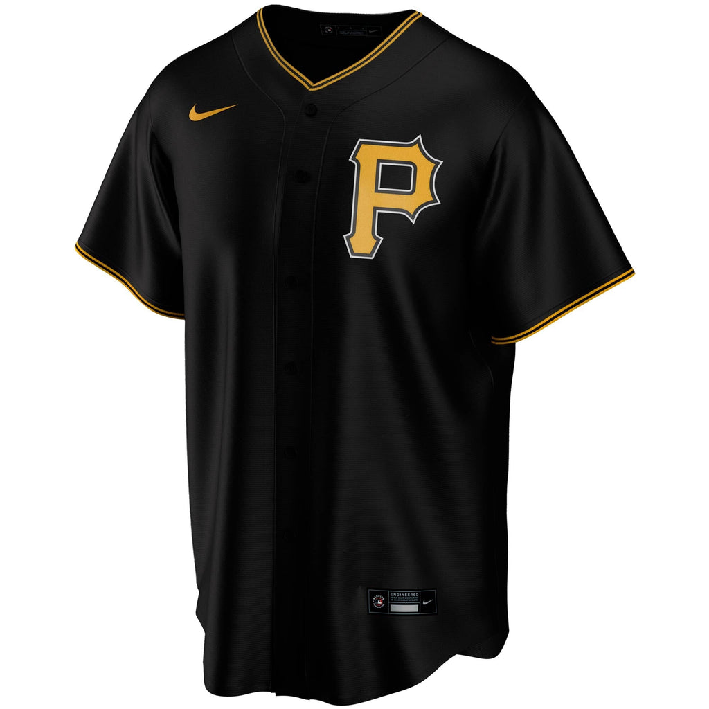 Men s Pittsburgh Pirates Nike Black Alternate Replica Team Jersey Official Team Jersey Sports Fan Apparel Official NFL Team Jersey Football Fan