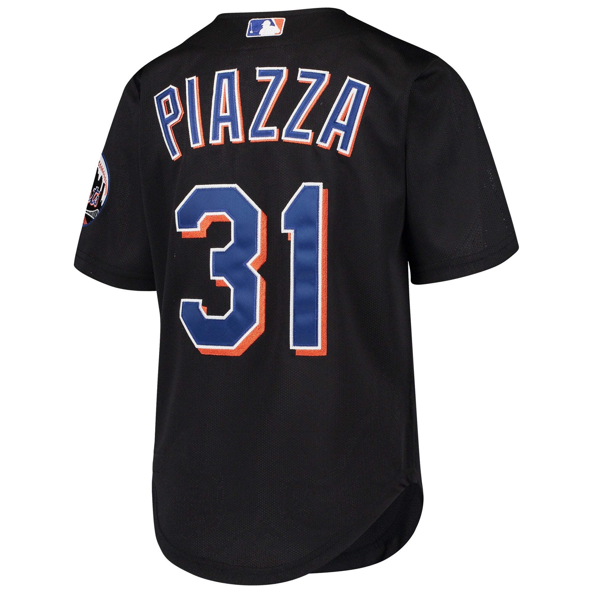 Youth New York Mets Mike Piazza Mitchell And Ness Black Cooperstown Collection Batting Practice Jersey Official Team Jersey Sports Fan Apparel