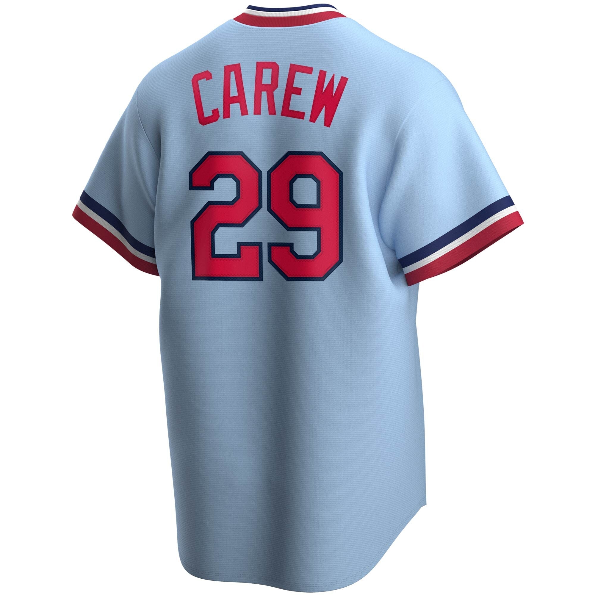 Men s Nike Rod Carew Blue Cooperstown Collection Player Jersey Official Team Jersey Sports Fan Apparel Official NFL Team Jersey Football Fan Apparel