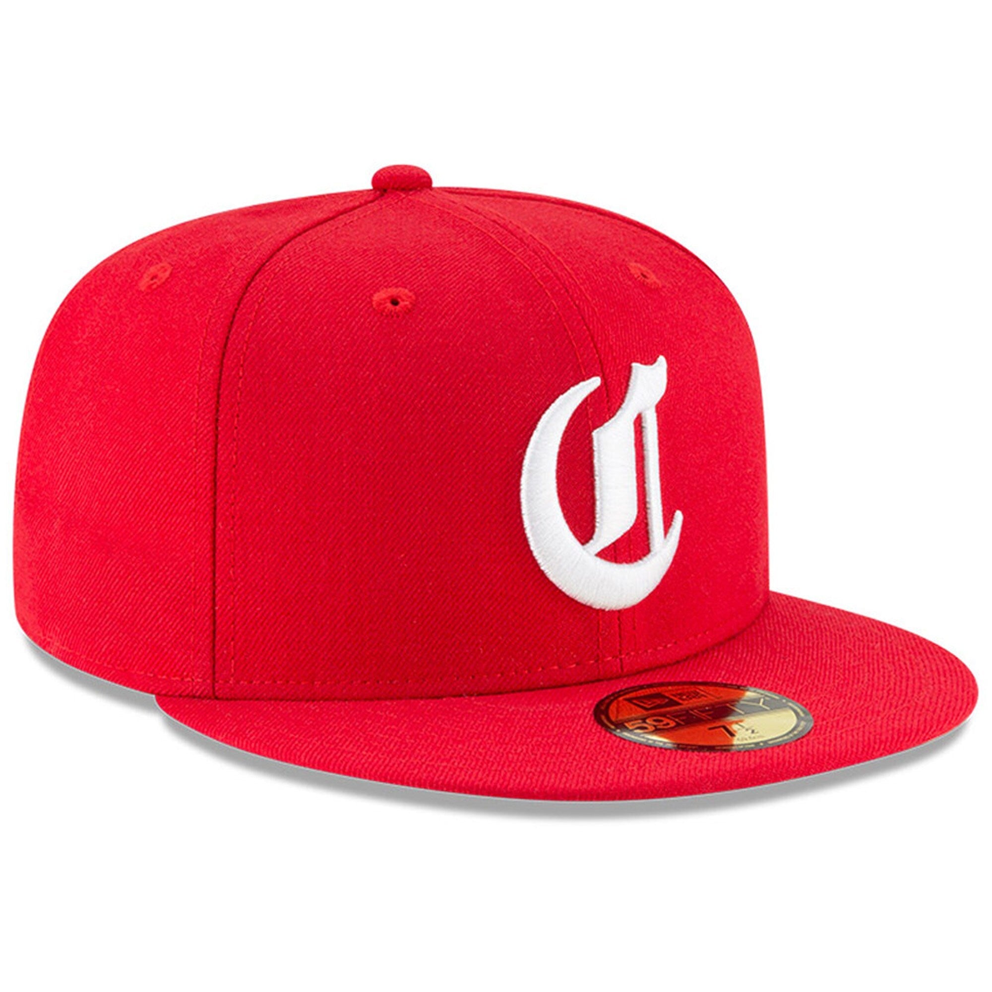 Men s Cincinnati Reds New Era Red Cooperstown Collection 1869 59FIFTY Fitted Hat Official Team Hat Sports Fan Cap Official NFL Team Hat Football Fan