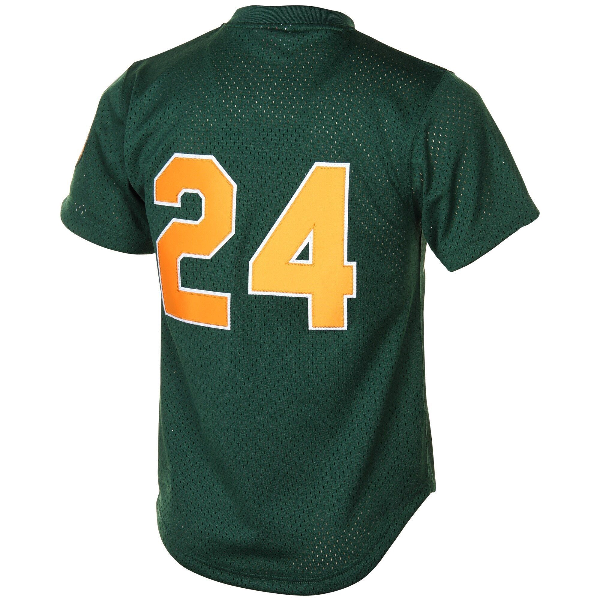 Men s Oakland Athletics Rickey Henderson 1998 Mitchell And Ness Green Cooperstown 1987 Mesh Batting Practice Jersey Official Team Jersey Sports Fan