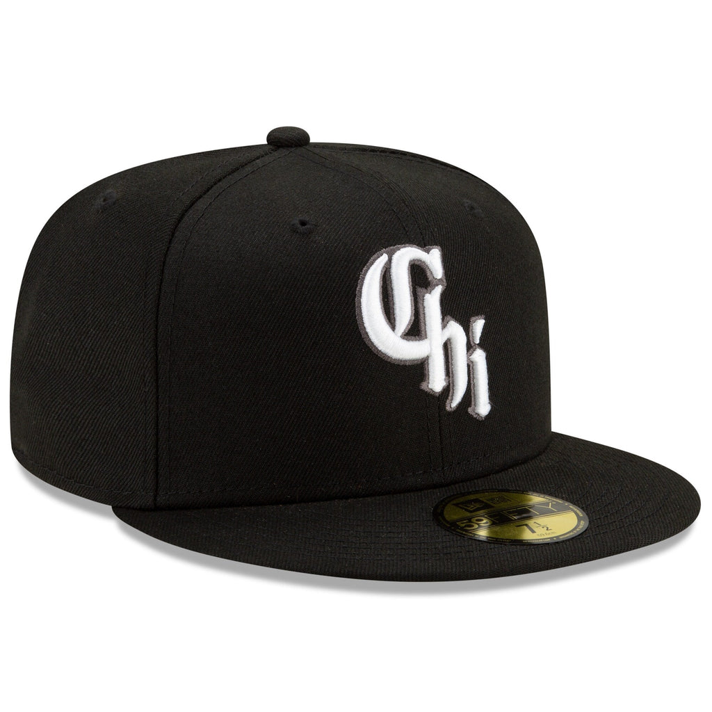 Chicago White Sox New Era Black City Connect On Field 59FIFTY Fitted Hat Official Team Hat Sports Fan Cap Official NFL Team Hat Football Fan Cap