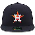 Men s Houston Astros New Era Navy Home Authentic Collection On Field 59FIFTY Fitted Hat Official Team Hat Sports Fan Cap Official NFL Team Hat