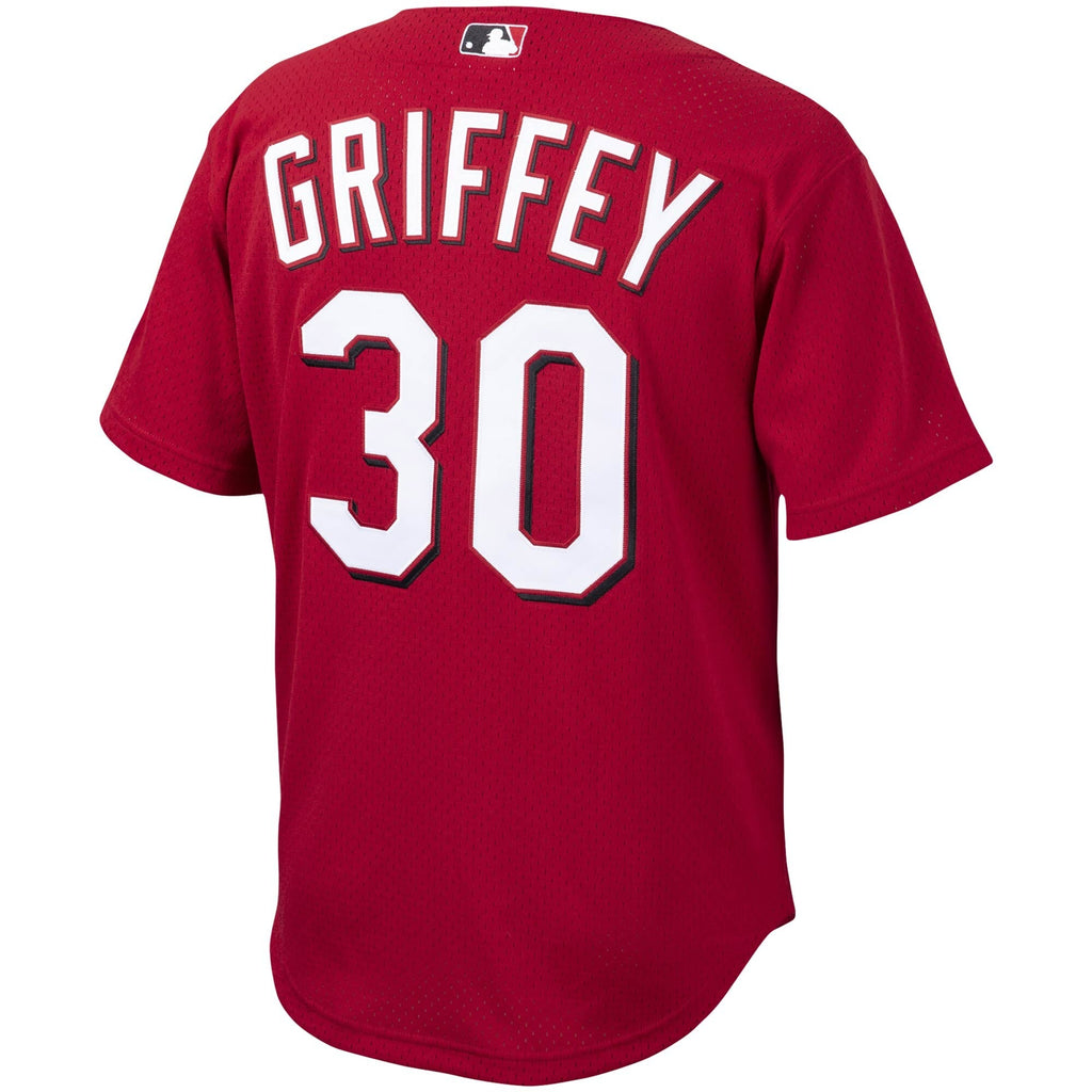 Youth Cincinnati Reds Ken Griffey Jr Mitchell And Ness Red Cooperstown Collection Batting Practice Jersey Official Team Jersey Sports Fan Apparel