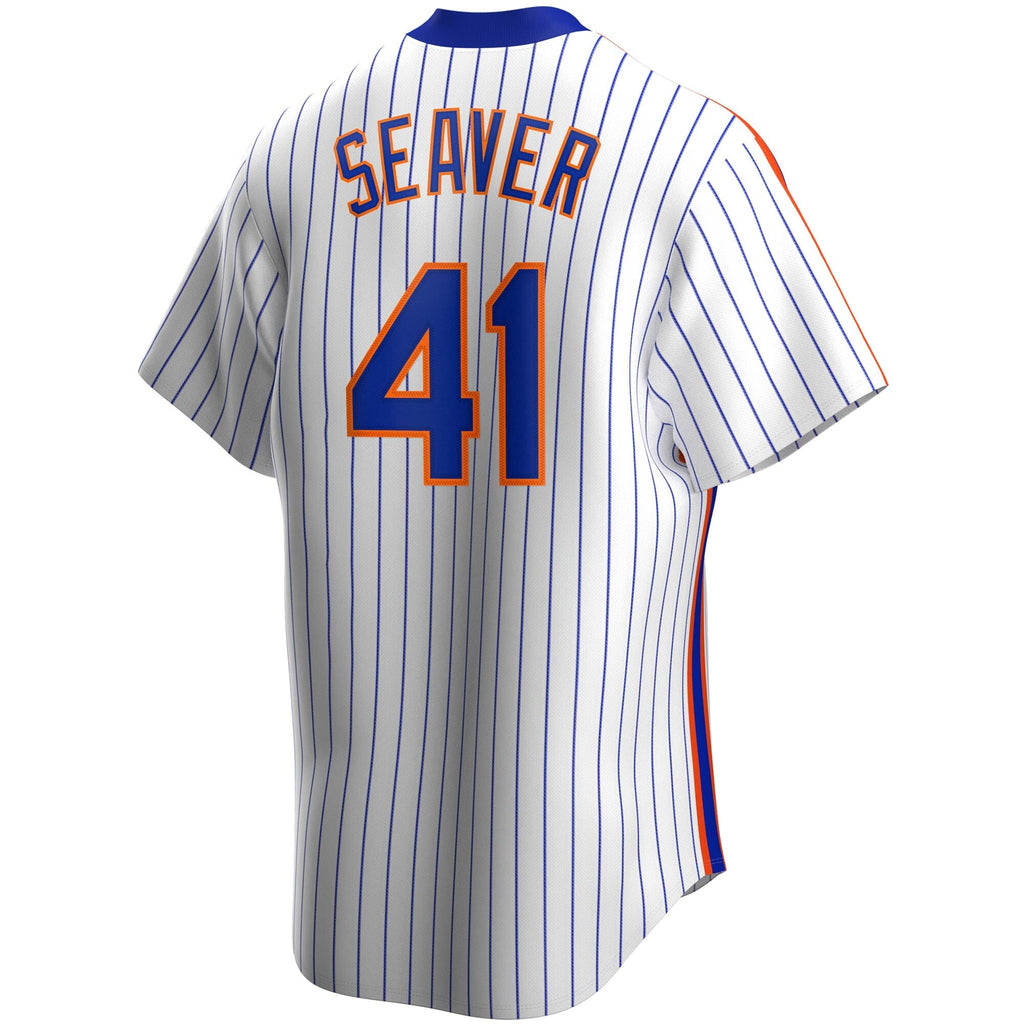 Men s Nike Tom Seaver New York Mets Cooperstown Collection Royal Pinstripe Replica Jersey Official Team Jersey Sports Fan Apparel Official NFL Team