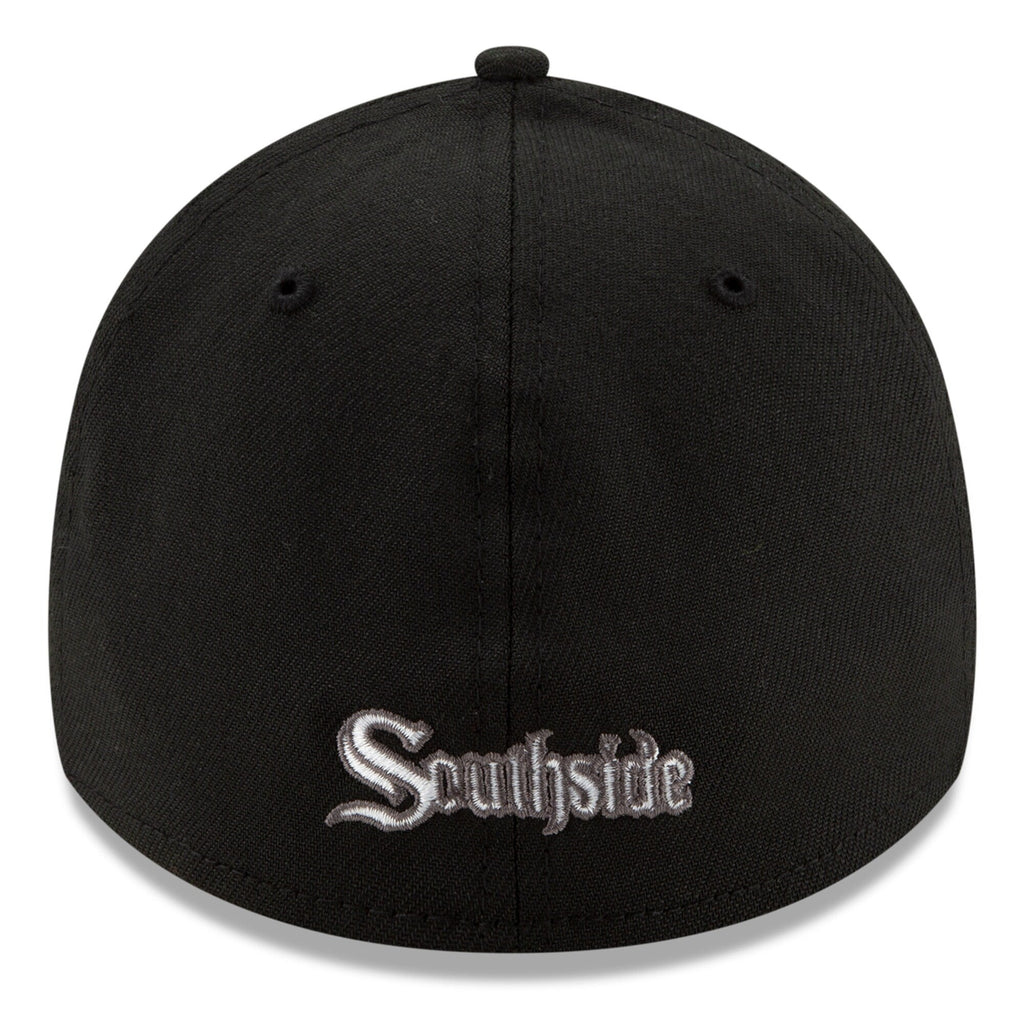 Men s Chicago White Sox New Era Black City Connect 39THIRTY Flex Hat Official Team Hat Sports Fan Cap Official NFL Team Hat Football Fan Cap