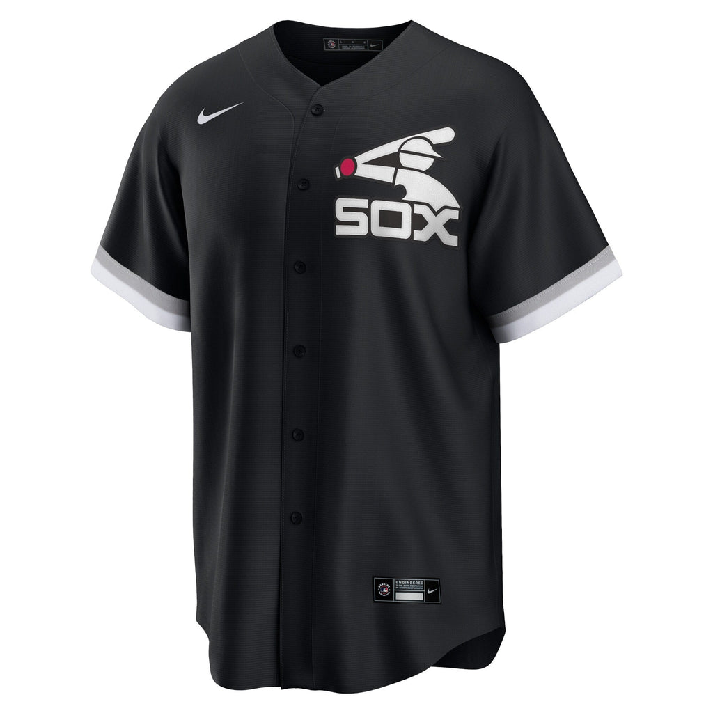 Men s Chicago White Sox Nike Batterman Replica Team Jersey - Black Official Team Jersey Sports Fan Apparel Official NFL Team Jersey Football Fan