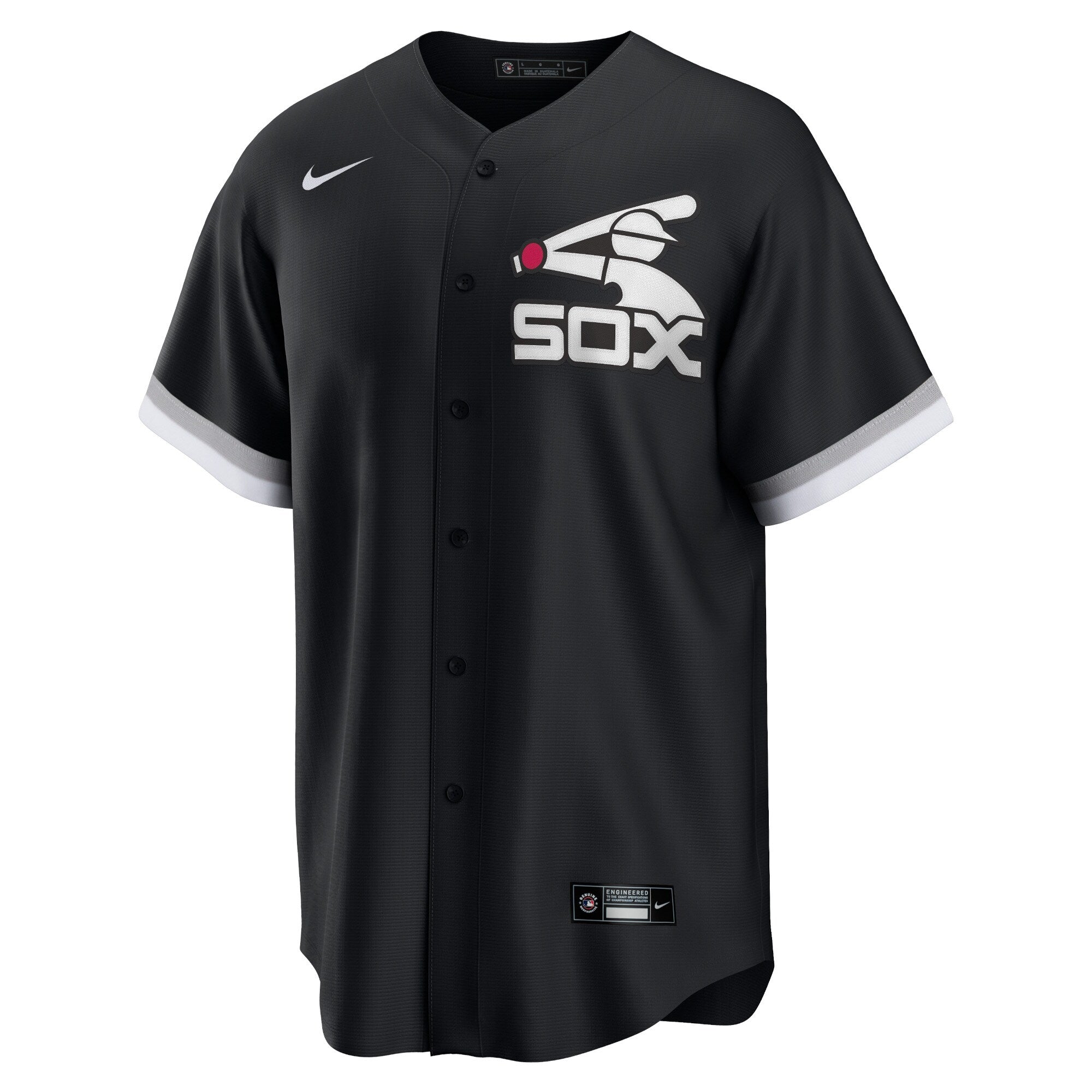 Men s Chicago White Sox Nike Batterman Replica Team Jersey - Black Official Team Jersey Sports Fan Apparel Official NFL Team Jersey Football Fan