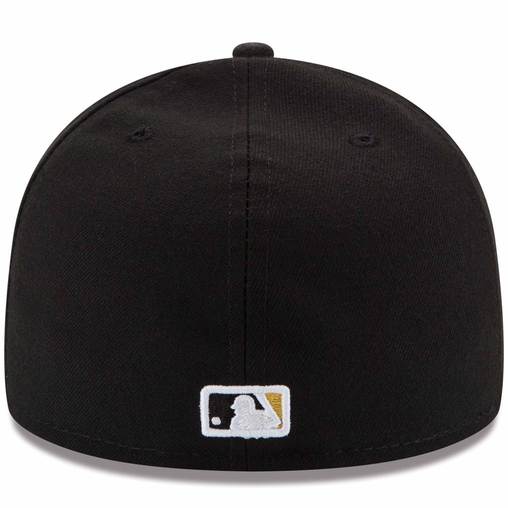 Men s Pittsburgh Pirates New Era Black Game Authentic Collection On-Field 59FIFTY Fitted Hat Official Team Hat Sports Fan Cap Official NFL Team Hat