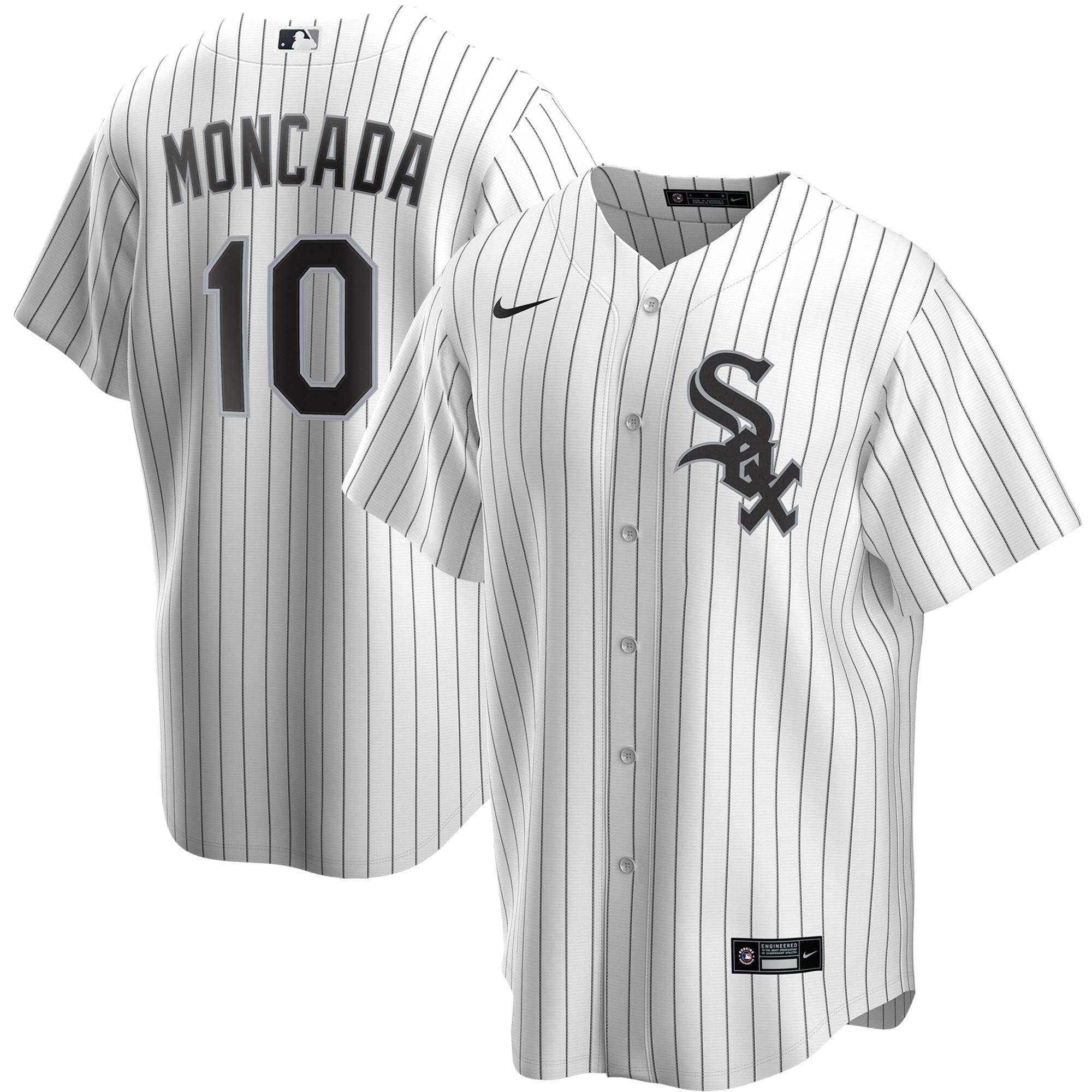 NIKE Men s Yoan Moncada Chicago White Sox White Home Replica Jersey Official Team Jersey Sports Fan Apparel Official NFL Team Jersey Football Fan