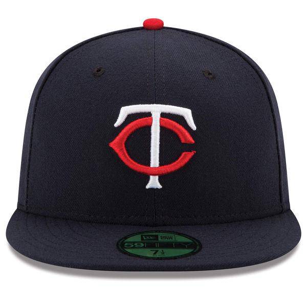 MLB Minnesota Twins Home AC On Field 59Fifty Fitted Cap Official Team Hat Sports Fan Cap Official NFL Team Hat Football Fan Cap