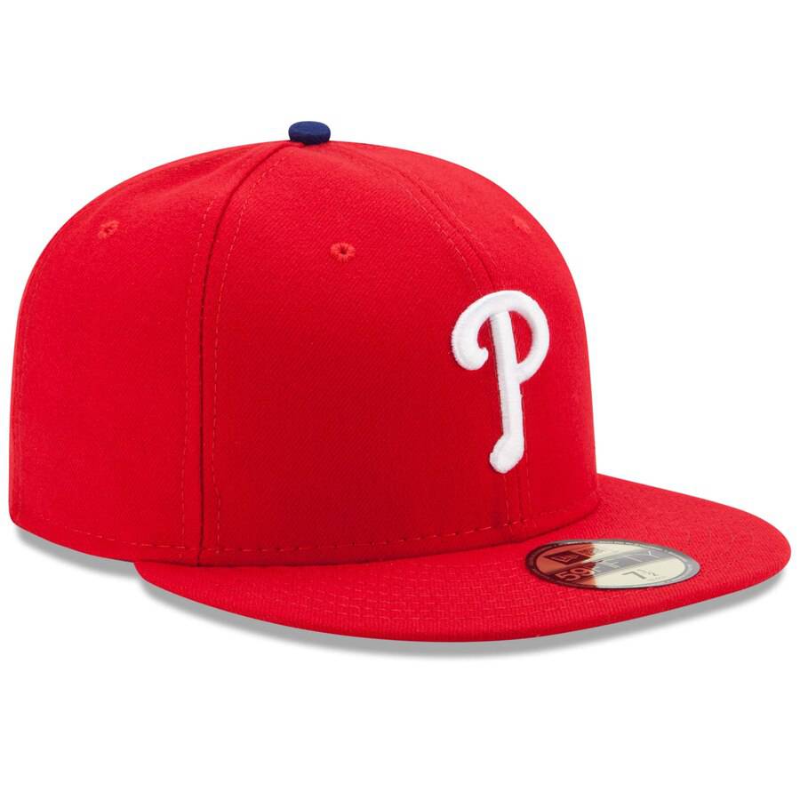 Men s Philadelphia Phillies Authentic Collection On-Field 59FIFTY Fitted Hat Official Team Hat Sports Fan Cap Official NFL Team Hat Football Fan Cap