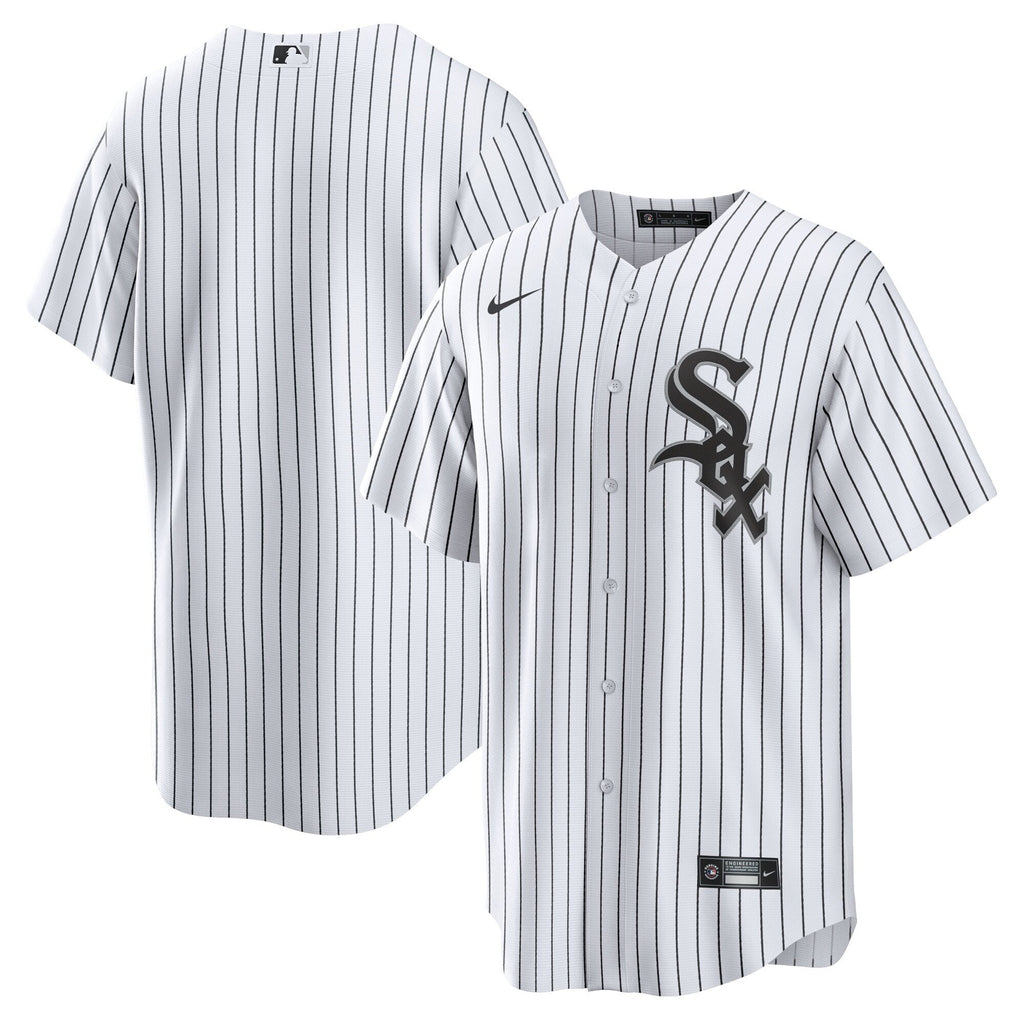 NIKE Men s Chicago White Sox White Home Blank Replica Jersey Official Team Jersey Sports Fan Apparel Official NFL Team Jersey Football Fan Apparel