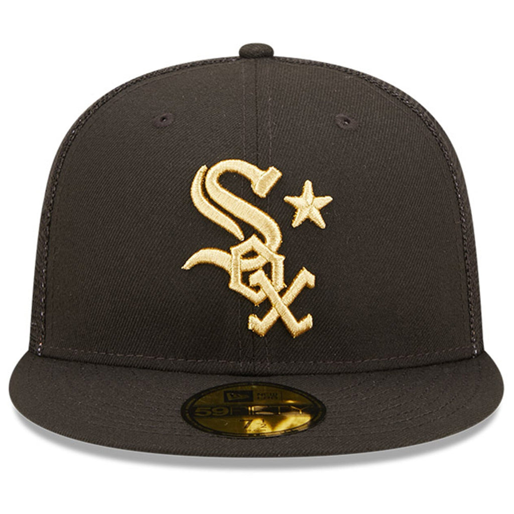 Men s Chicago White Sox New Era Black 2022 MLB All-Star Game On-Field 59FIFTY Fitted Hat Official Team Hat Sports Fan Cap Official NFL Team Hat