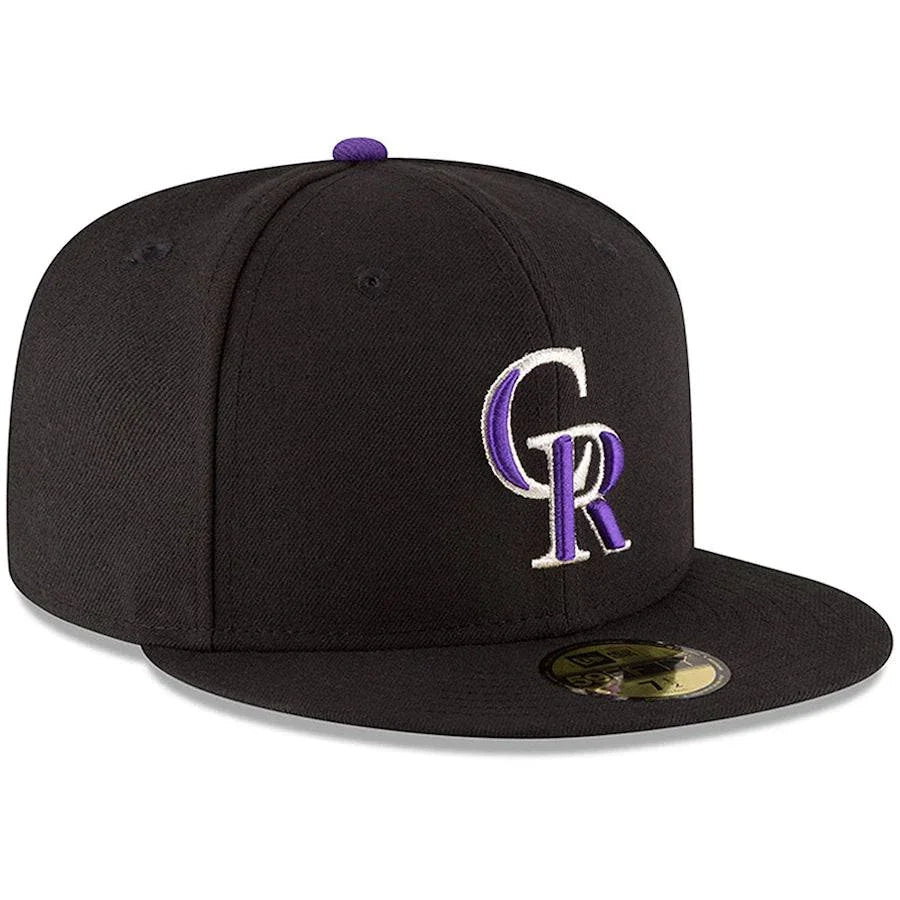 New Era MLB Colorado Rockies Game Authentic Collection On Field 59Fifty Fitted Hat Official Team Hat Sports Fan Cap Official NFL Team Hat Football
