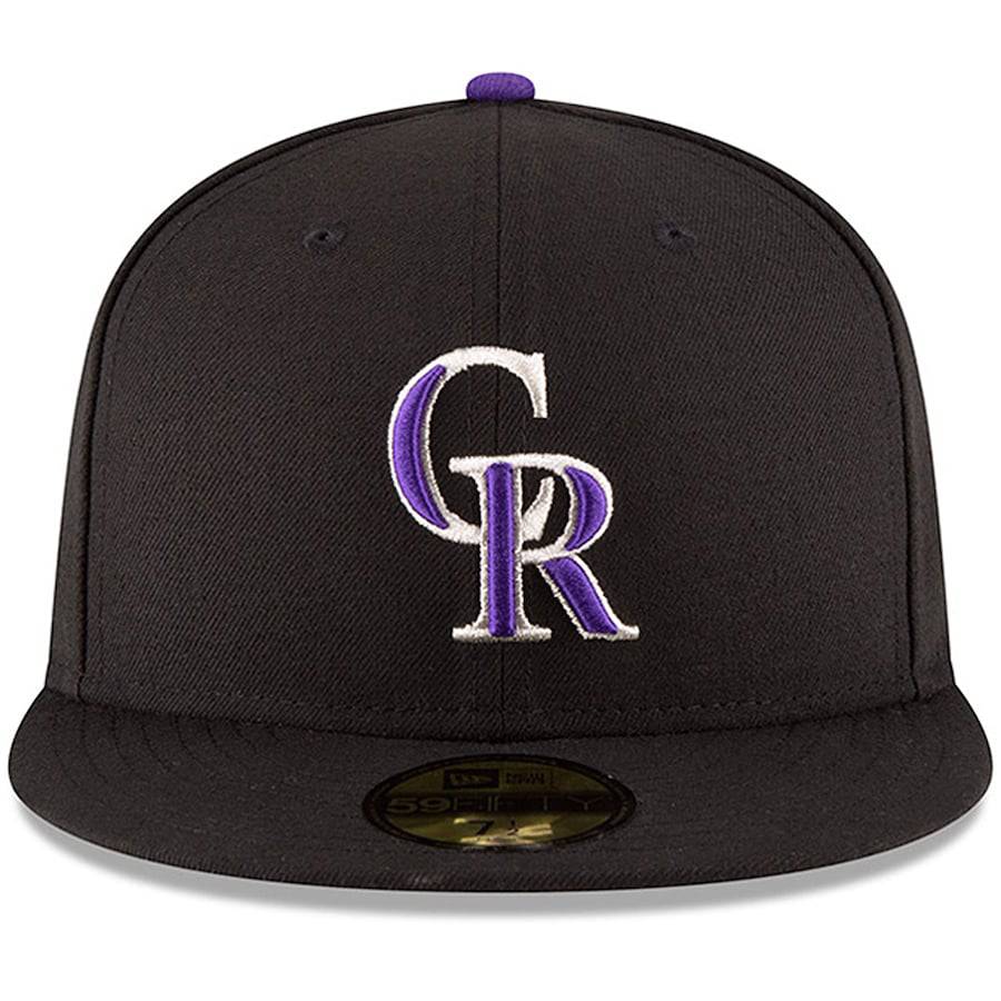 New Era MLB Colorado Rockies Game Authentic Collection On Field 59Fifty Fitted Hat Official Team Hat Sports Fan Cap Official NFL Team Hat Football