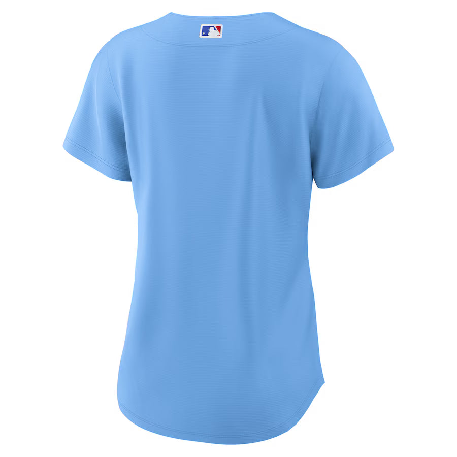 Women s Chicago Cubs Nike Alternate 2 Light Blue Replica Jersey Official Team Jersey Sports Fan Apparel Official NFL Team Jersey Football Fan Apparel