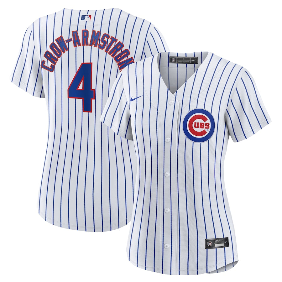 Women s Chicago Cubs Pete Crow-Armstrong Nike White Home Replica Player Jersey Official Team Jersey Sports Fan Apparel Official NFL Team Jersey