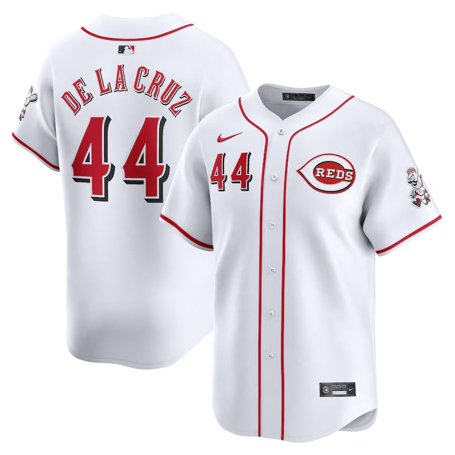 Youth Elly De La Cruz Cincinnati Reds NIKE White Home Limited Replica Jersey Official Team Jersey Sports Fan Apparel Official NFL Team Jersey