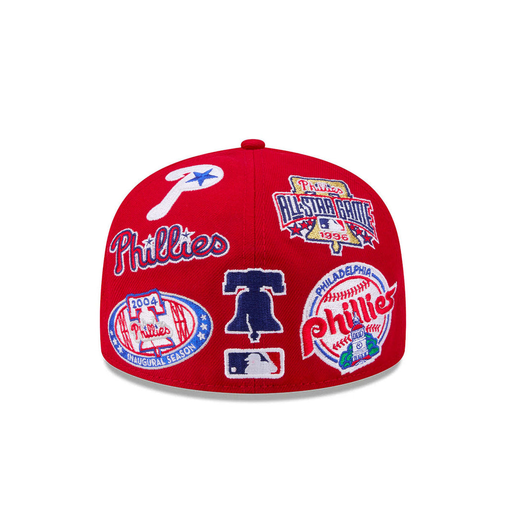 Philadelphia Phillies MLB All Over Patch 59FIFTY Fitted New Era Official Team Hat Sports Fan Cap Official NFL Team Hat Football Fan Cap